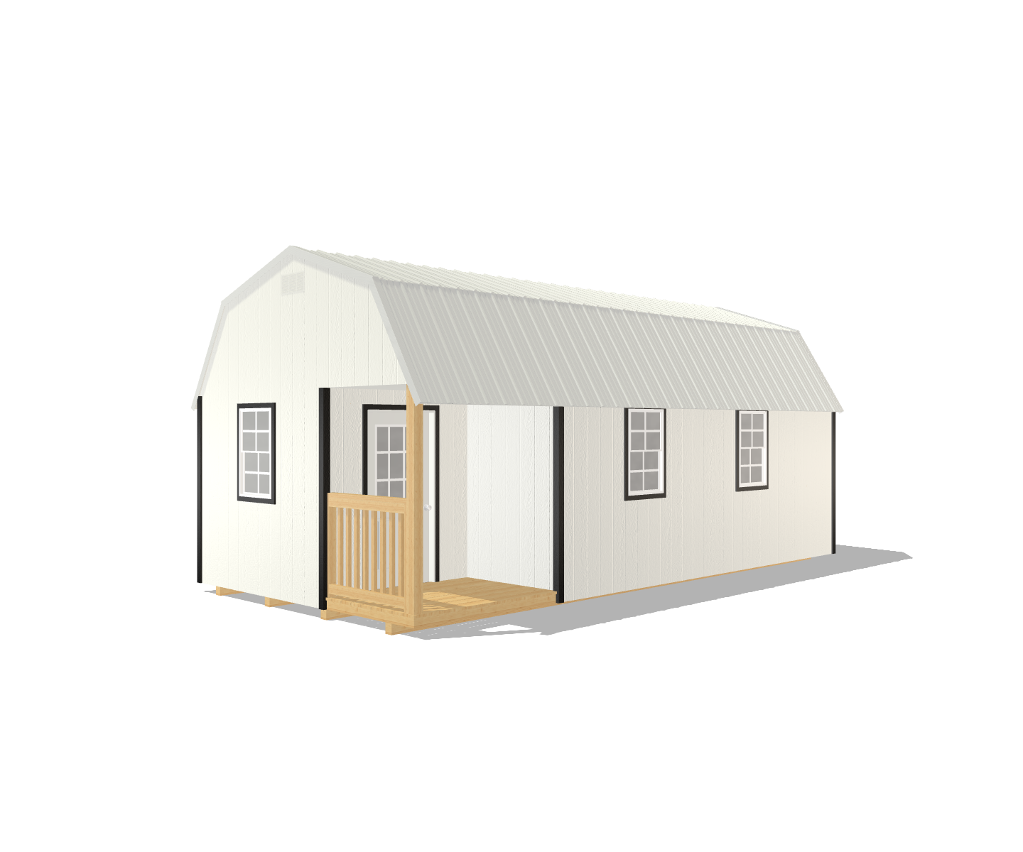 PRE-OWNED 12' x 24' Painted "Lofted Cottage"