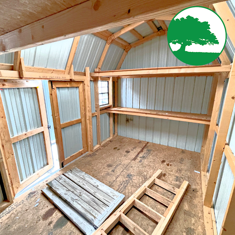 PRE-OWNED 9' x 15' Metal "Side Lofted Barn" - Image 6