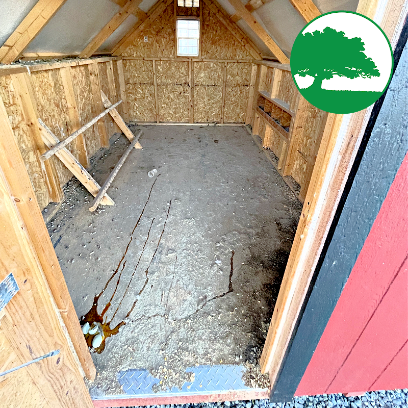 PRE-OWNED 8' x 12' Painted "A-Frame Coop" - Image 5