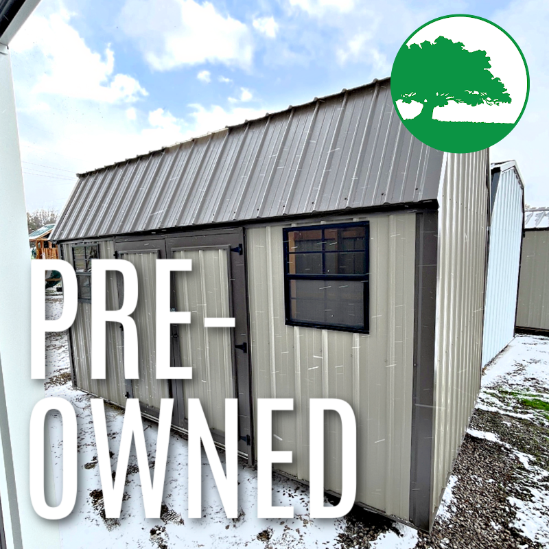 PRE-OWNED 9' x 15' Metal "Side Lofted Barn"