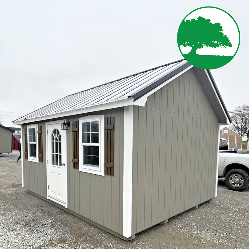 12' x 16' Finished "Lancaster / Side Utility"