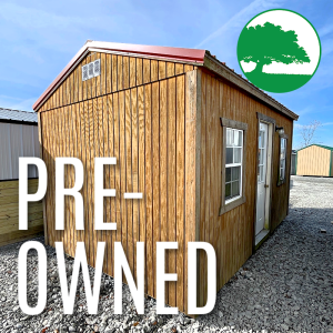 PRE-OWNED 10' x 16' Treated "Side Utility / Cabin"