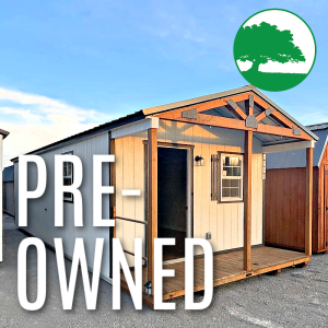 PRE-OWNED 12' x 32' Painted "Finished / Cabin"