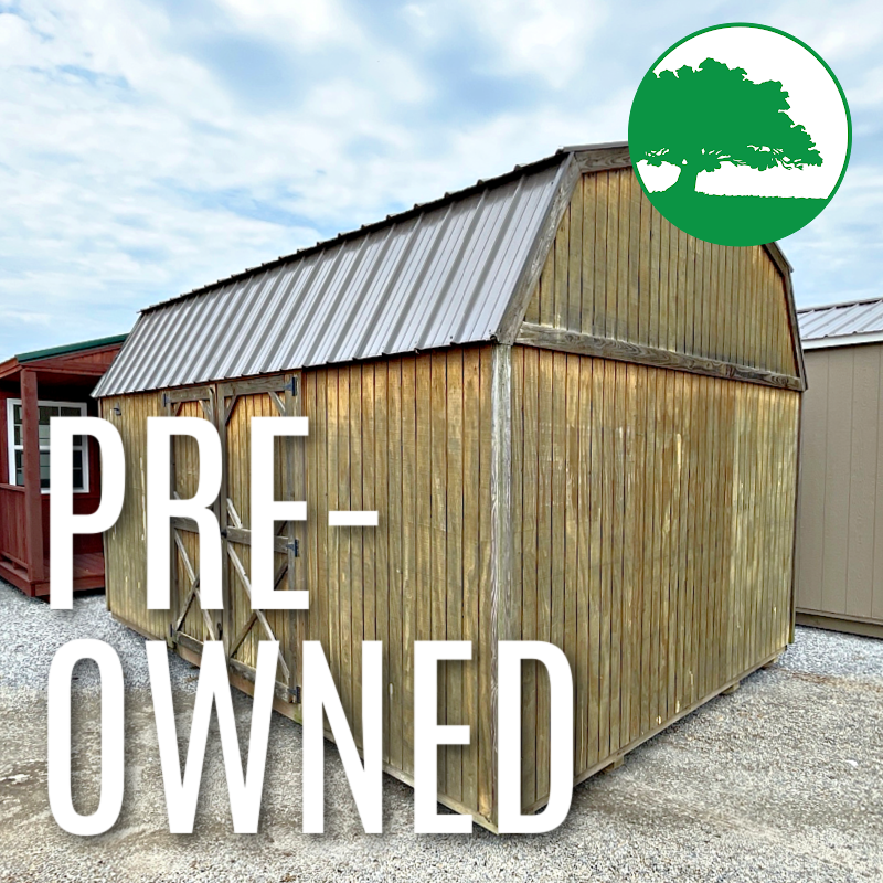 PRE-OWNED 12' x 16' Treated "Lofted Barn"