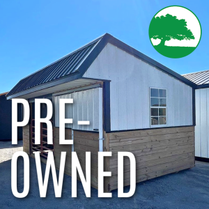 PRE-OWNED 10' x 20' Metal "Animal Shelter w/ Tack Room"