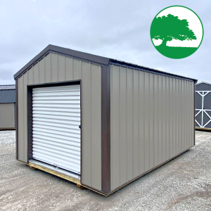 10′ x 16′ Metal “Utility w/ Roll-Up” *AG*